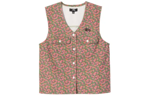 Stussy Tank Tops Unisex Multicolor V Neck Moderate Racerback
