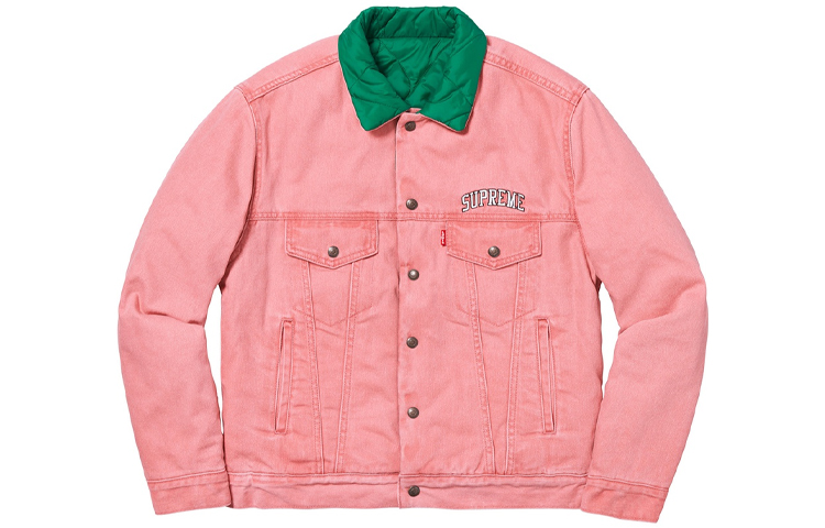 Куртка Supreme Denim Reversible Jacket (сине-черная)