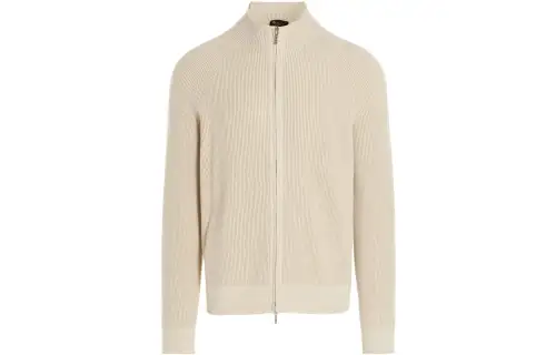 Loro Piana FW22 Cashmere Sweater Men's Ecru