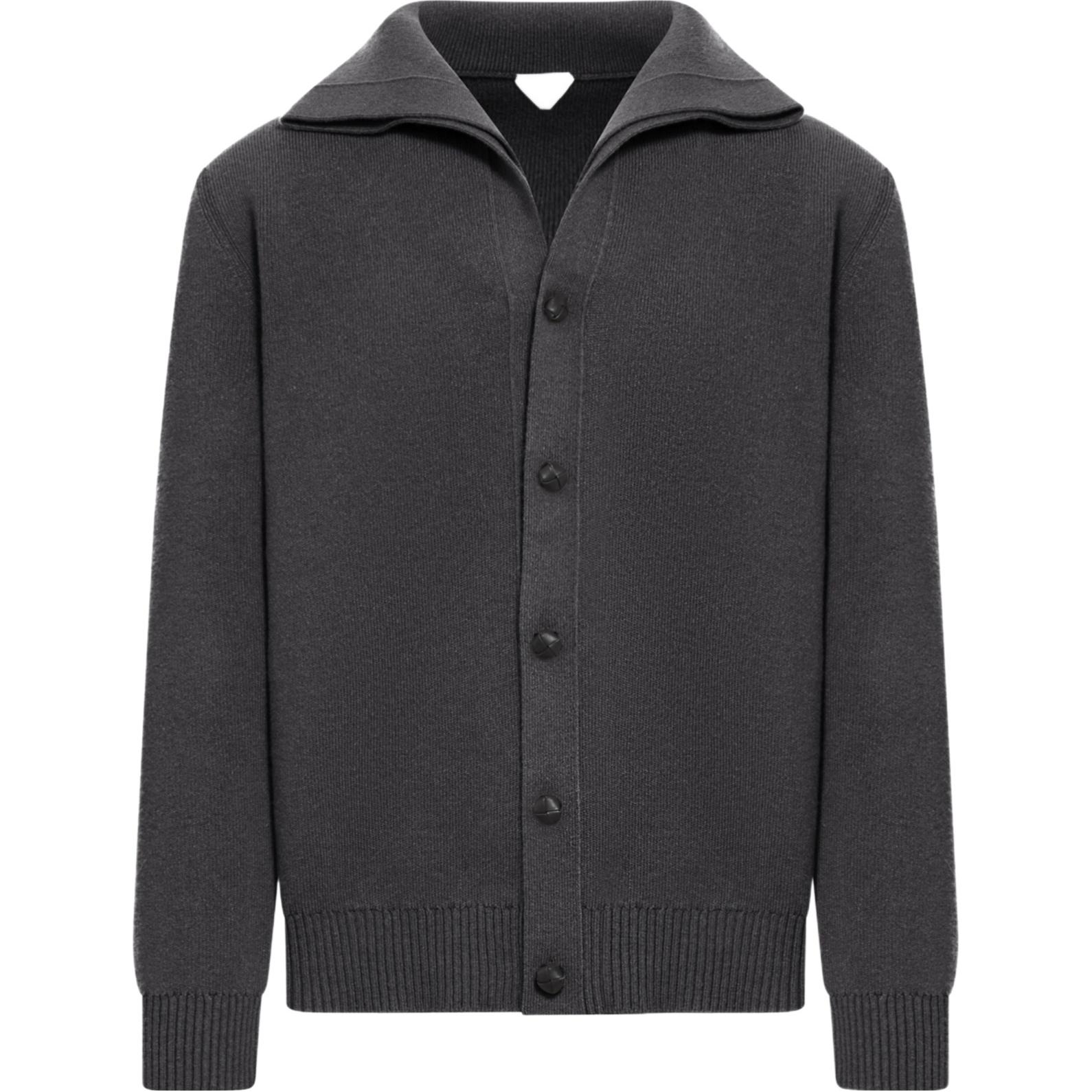 Мужской кардиган Bottega Veneta (серо-угольный)