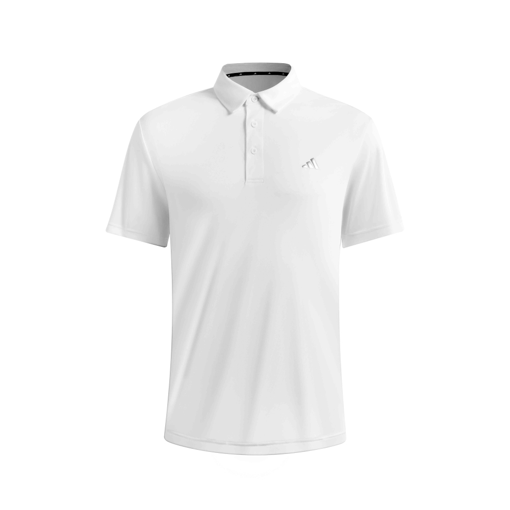 Adidas, sports breathable white polo