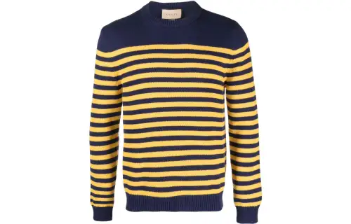 GUCCI Sweaters Men's Yellow Crew Neck Moderate Other