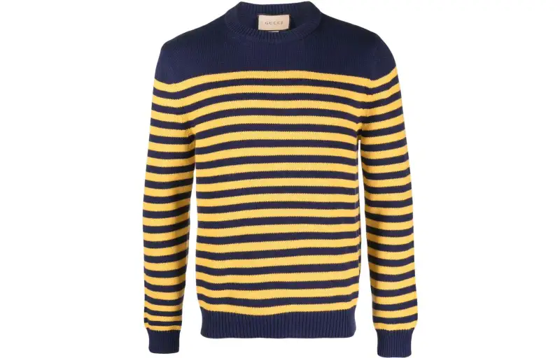 GUCCI Sweaters Men's Yellow Crew Neck Moderate Other