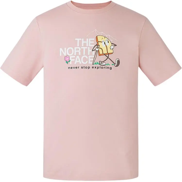 THE NORTH FACE T Shirt Unisex Mist Pink