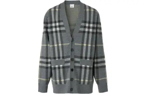 Burberry SS22 Sweater Men's Seal Gray Color