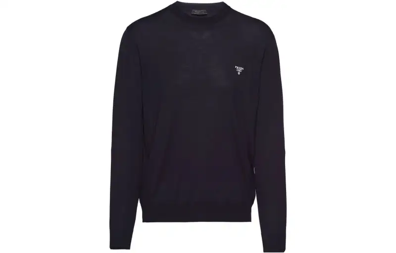 【Previous Season】logo-embroidered wool jumper