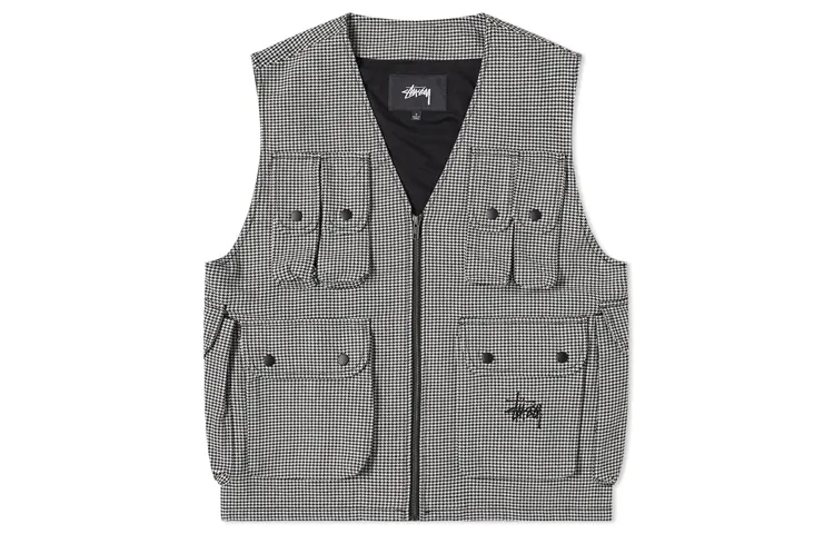 Stussy Tank Tops Unisex Gray Straight Fit