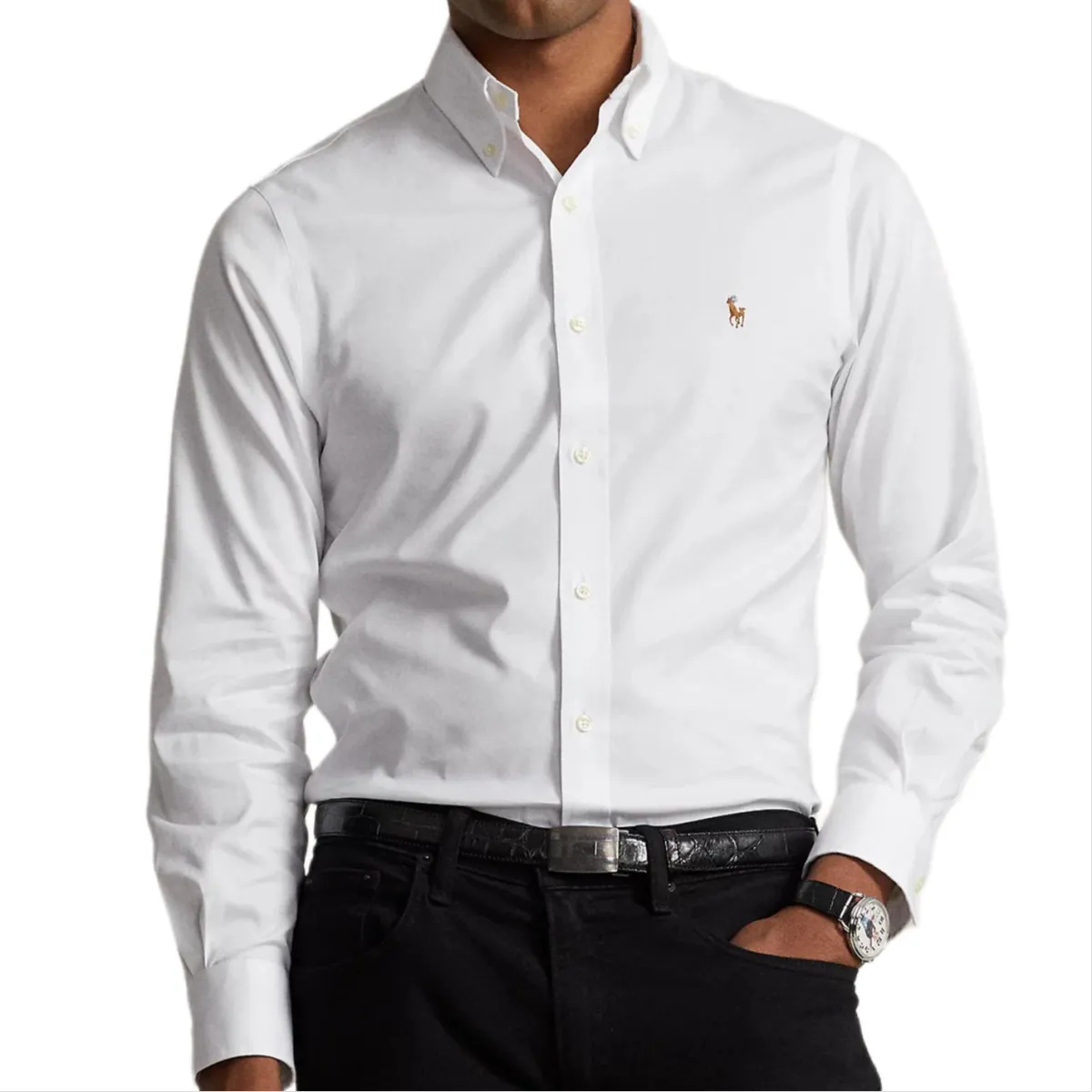 Polo Ralph Lauren Shirt Slim Fit Men's White
