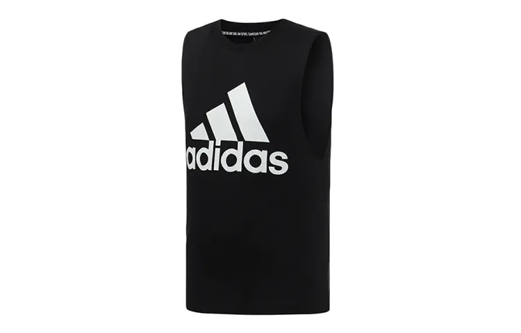 Adidas Tank Tops Men's Black Moderate Straight Fit