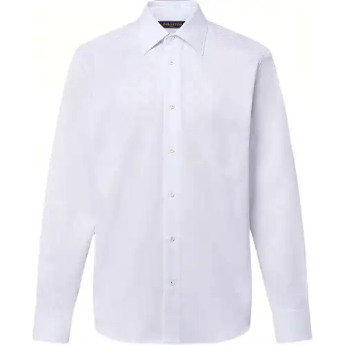 LOUIS VUITTON Monogram Long-Sleeved Cotton Shirt