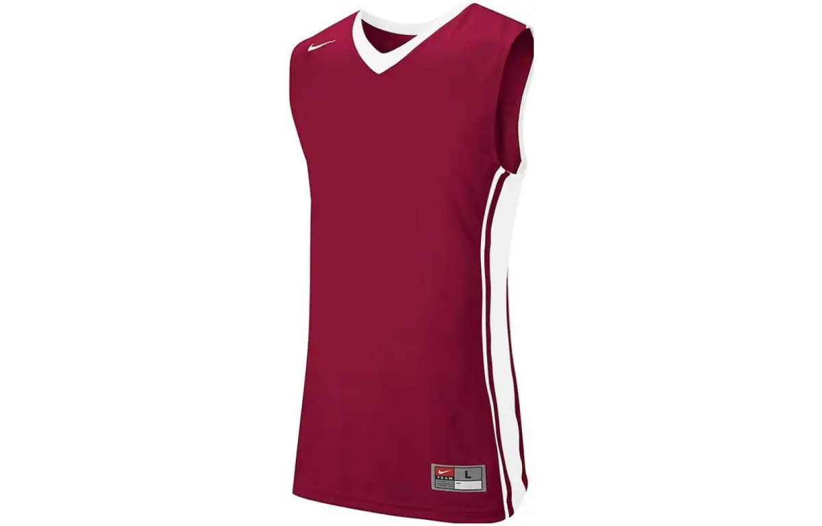 Nike Tank Tops Men's Red V-neck Moderate Racerback