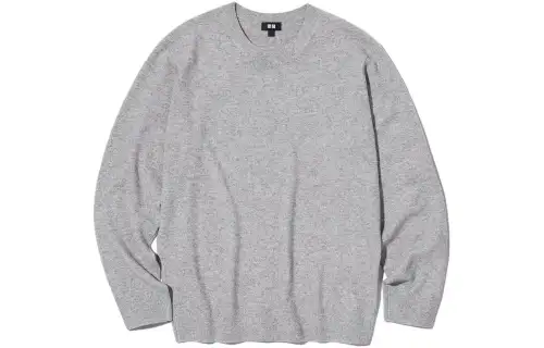 UNIQLO SS23 Cashmere Sweater Men's Light Gray