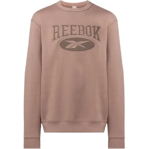 Reebok Sweatshirts Unisex Taupe Crew Neck Moderate Regular