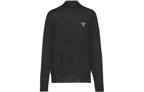 PRADA Sweaters Men's Black Turtleneck Moderate Other