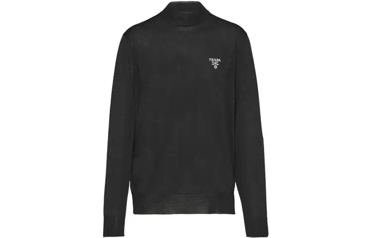 PRADA Sweaters Men's Black Turtleneck Moderate Other