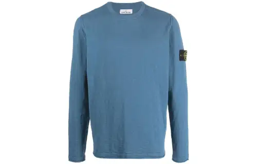 STONE ISLAND Compass-badge Rolled-trim Jumper
