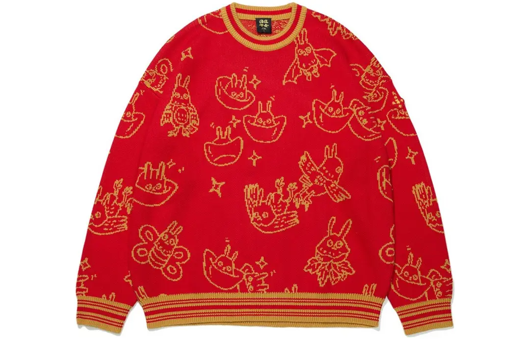 Li Ning Sports Trendy Collection Sweater Unisex Red