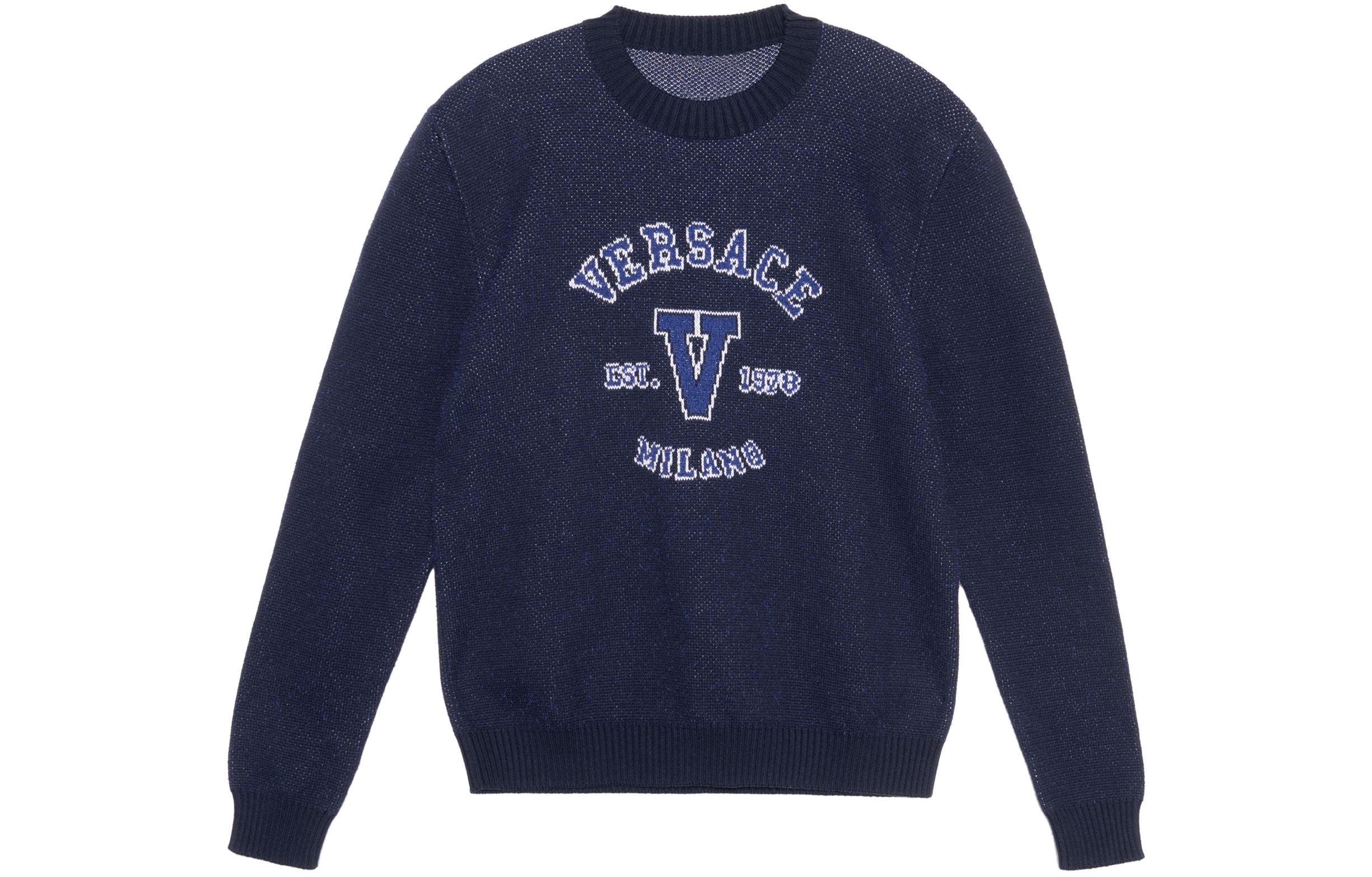 Мужской джемпер Versace (темно-синий)