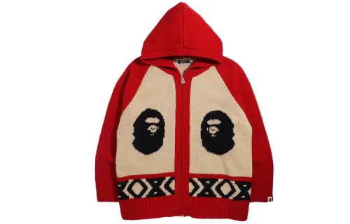 Bape Ape Head Knit Zip Hoodie