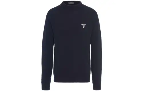 【Previous Season】logo-embroidered knit jumper