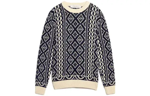 Golden Goose patterned-intarsia knit jumper