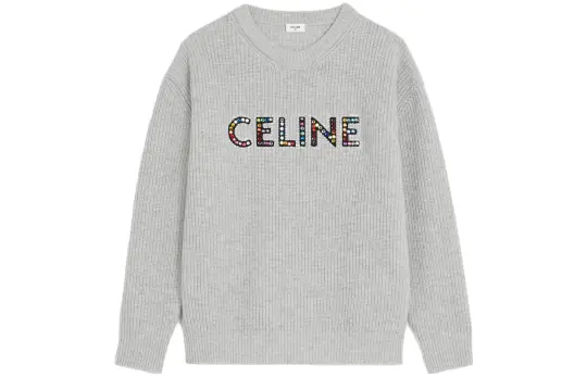 CELINE DYSFUNCTIONAL BAUHAUS Men's Collections Sweater Men's Light Gray