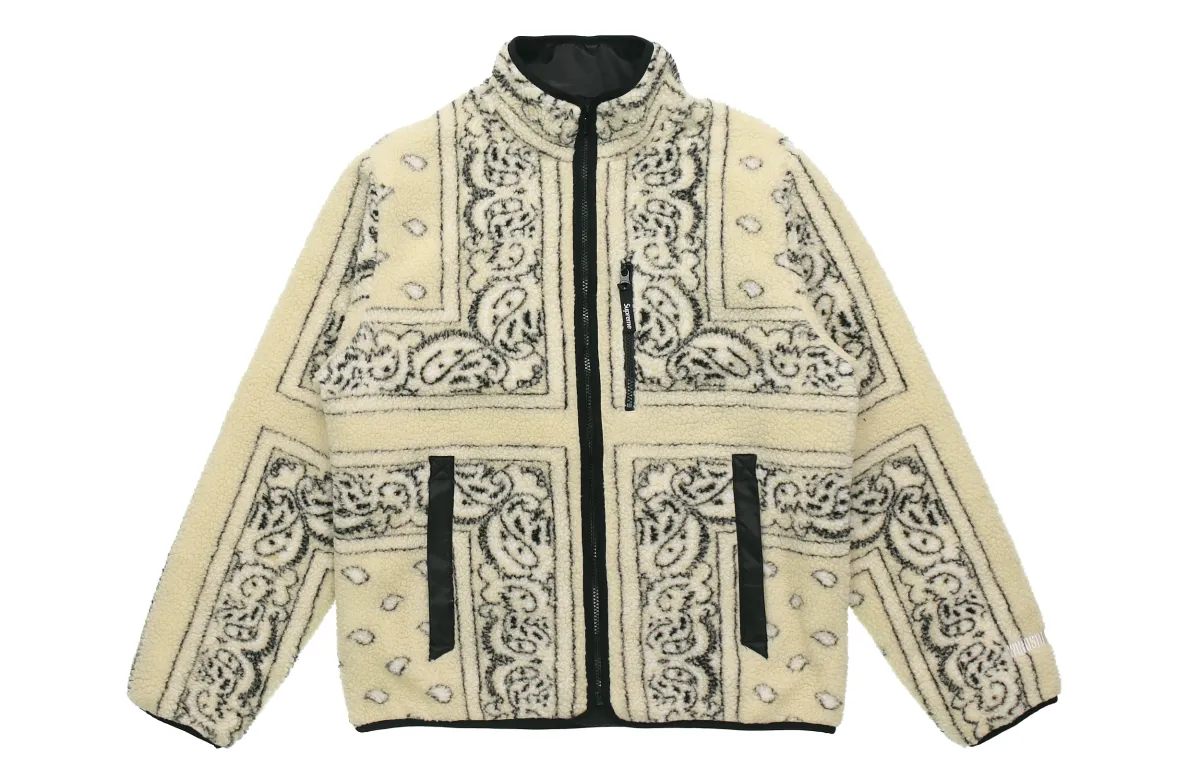 Supreme Reversible Bandana Fleece Jacket