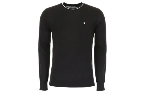 DIOR Quarterly New Products Sweaters Men's Black Crew Neck Moderate Base Layer