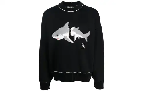 PALM ANGELS Shark Wool Knit Sweater