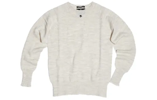 Vans Sweaters Men's Ecru Crew Neck Moderate A Line