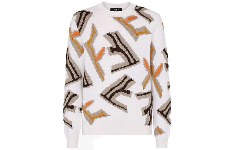 Свитер Fendi FENDI Logo (белый)