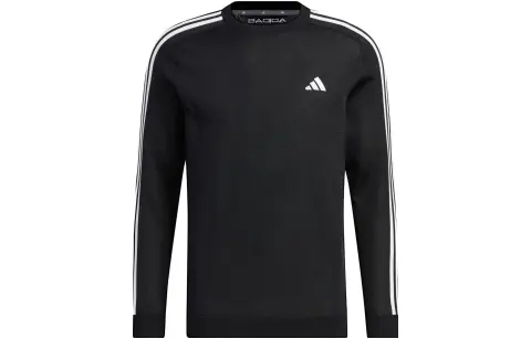 Adidas Sweaters Men's Black Crew Neck Moderate Straight Fit
