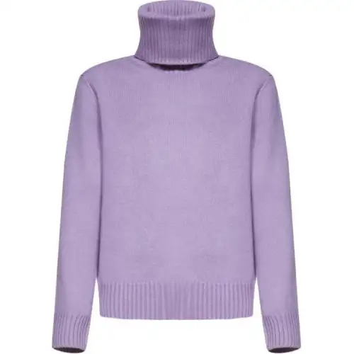 GUCCI Cashmere Sweaters Men's Purple Turtleneck Moderate Other