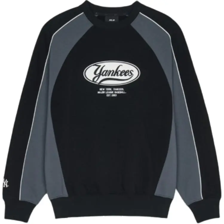 MLB Preppy Style Collection New York Yankees Sweatshirt Unisex Black