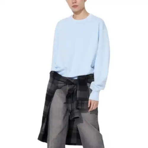UNIQLO Sweatshirt Unisex Light Blue