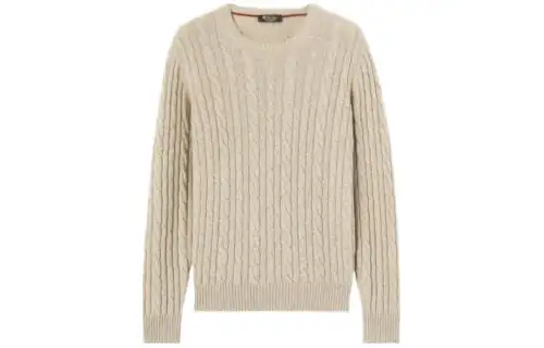 Loro Piana Sweaters Men's Tan Crew Neck Moderate Other