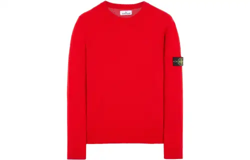 STONE ISLAND FW22 Cashmere Sweater Men's Peach Pink
