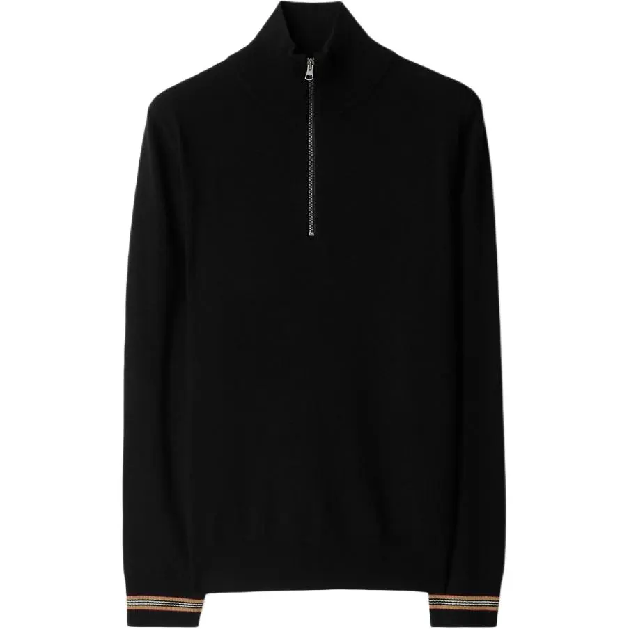 Burberry Sweaters Men's Black Moderate
