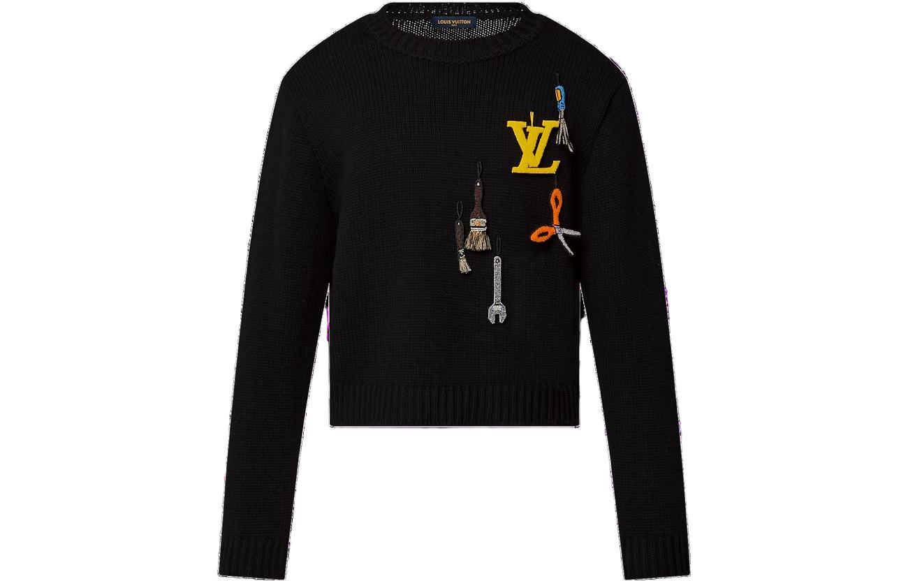 Мужской свитер Louis Vuitton LOUIS VUITTON SS23 Logo (черный)