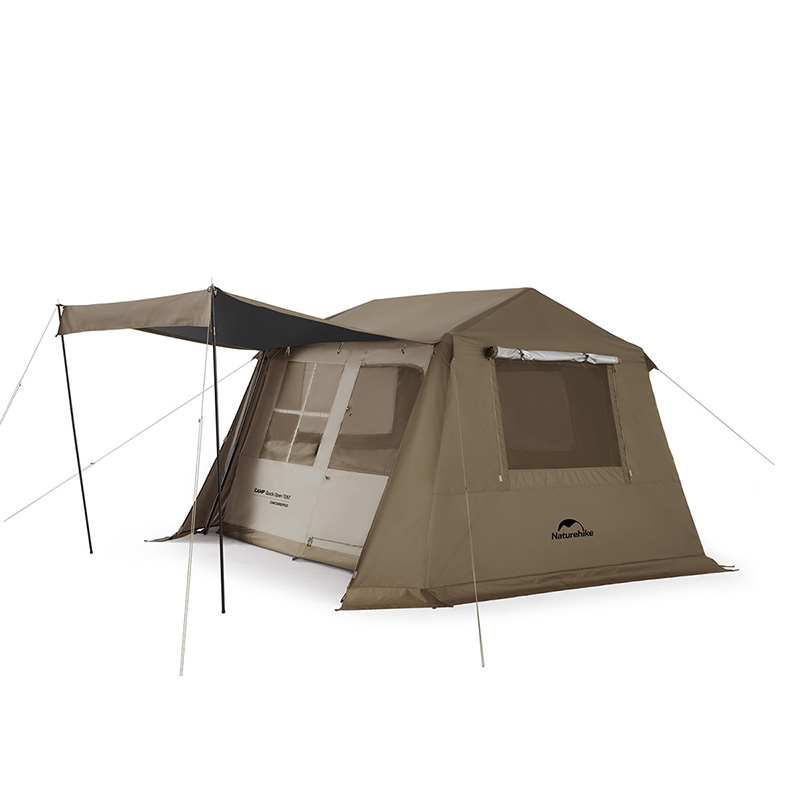 NATUREHIKE Nuo Ke Roof 6.0 2 Person Titanium Vinyl Quick Open Camping Tent No Setup Required, Instant Activation