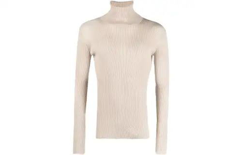 OFF-WHITE ribbed turtleneck jumper