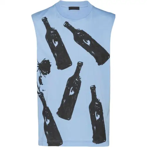 PRADA SS23 Tank Top Men's Light Blue