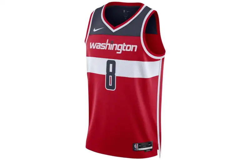 Nike NBA Tank Tops Men's Red V Neck Moderate Straight Fit