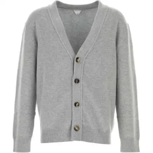 Bottega Veneta Intrecciato Leather Patch Embellished Cardigan