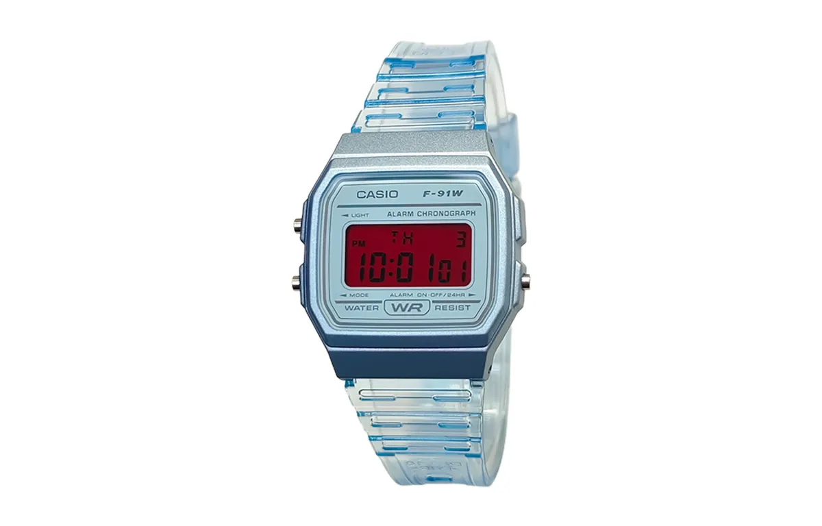 CASIO Custom Collection Quartz Movement Resin Strap Watch Men's Watches Blue Dial