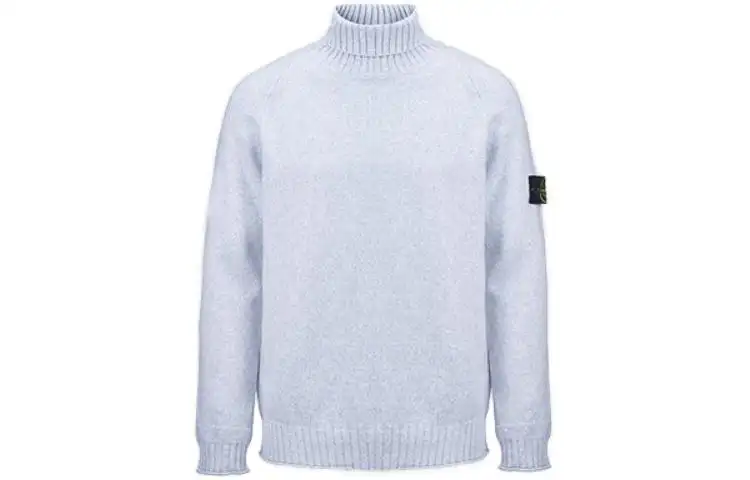 STONE ISLAND Sweaters Men's Gray Turtleneck Moderate Other