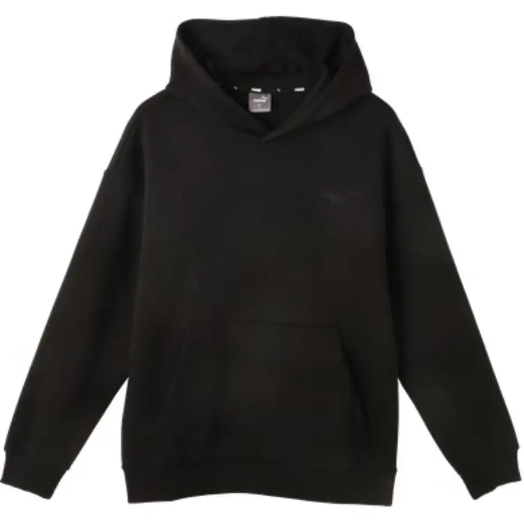 PUMA FW24 Athleisure Fleece Lined Thermal Loose Fit Sweatshirt Men's Black