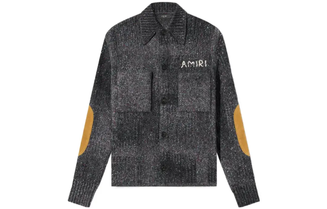AMIRI Sweaters Men's Black Lapel Moderate Other