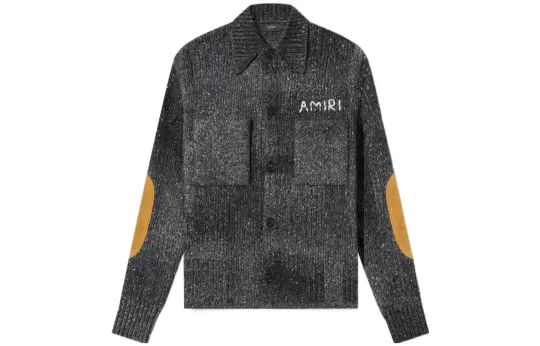 AMIRI Sweaters Men's Black Lapel Moderate Other