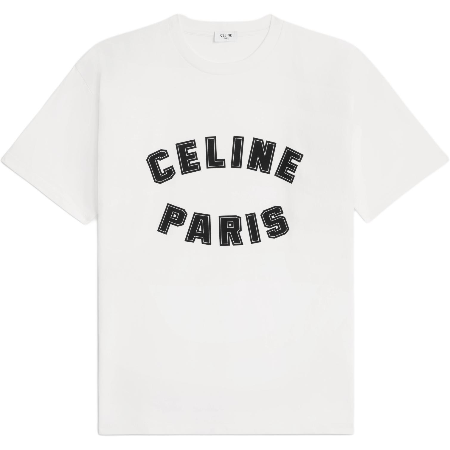 Мужская футболка CELINE SS24 LogoT (белая)